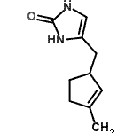 CAS#: 628731-20-4, 4-[(3-Methyl-2-cyclopenten-1-yl)methyl]-1,3-dihydro-2H-imidazol-2-one
