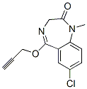 CAS 登录号：62903-59-7， 7-氯-1-甲基-5-(2-丙炔基氧基)-1H-1,4-苯并二氮杂卓-2(3H)-酮