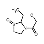 CAS 登录号：62915-53-1， 2-氯-1-(2-乙基-1-氧代-1,3-噻唑烷-3-基)乙酮