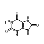 CAS 登录号：62948-75-8， (1,3-<sup>15</sup>N<sub>2</sub>)-7,9-二氢-1H-嘌呤-2,6,8(3H)-三酮