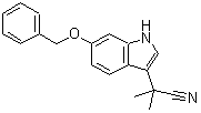 CAS 登录号：629662-39-1， 2-[6-(苄氧基)-1H-吲哚-3-基]-2-甲基丙腈