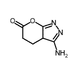 CAS 登录号：62984-03-6， 3-氨基-4,5-二氢吡喃并[2,3-c]吡唑-6(3aH)-酮