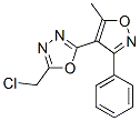 CAS#: 63002-59-5, 2-(Chloromethyl)-5-(5-Methyl-3-Phenylisoxazol-4-Yl)-1,3,4-Oxadiazole
