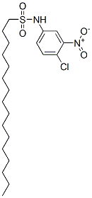 CAS 登录号：63134-11-2， N-(4-氯-3-硝基苯基)-1-十六烷磺酰胺