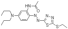 CAS#: 63134-15-6, N-[5-(Dipropylamino)-2-[[5-(Ethylthio)-1,3,4-Thiadiazol-2-Yl]Azo]Phenyl]-Acetamide