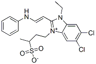 CAS#: 63148-86-7, 5,6-Dichloro-1-Ethyl-2-[2-(Phenylamino)Vinyl]-3-(3-Sulphonatobutyl)-1H-Benzimidazolium