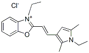 CAS#: 63149-22-4, 3-Ethyl-2-[2-(1-Ethyl-2,5-Dimethyl-1H-Pyrrol-3-Yl)Vinyl]Benzoxazolium Chloride