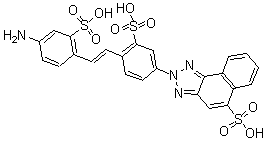 CAS#: 63216-86-4, 2-[4-[2-(4-Amino-2-Sulfophenyl)Ethenyl]-3-Sulfophenyl]-2H-Naphtho[1,2-d]Triazole-5-Sulfonicacid