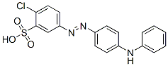 CAS 登录号：63216-91-1， 2-氯-5-[[4-(苯基氨基)苯基]偶氮]苯磺酸