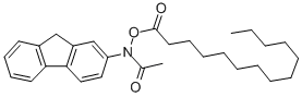 CAS 登录号：63224-44-2， N-肉豆蔻酰基氧基-N-乙酰基-2-氨基芴