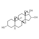 CAS 登录号：63230-55-7， (3alpha,5alpha,16alpha,17alpha)-雄甾烷-3,16,17-三醇