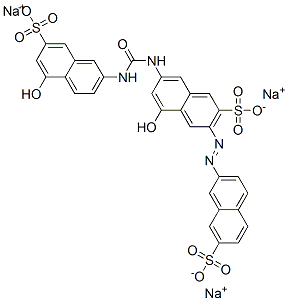 CAS#: 6330-95-6, 3-[(7-Sulfo-2-Naphtyl)Azo]-5-Hydroxy-7-[3-(7-Sulfo-5-Hydroxy-2-Naphtyl)Ureido]-2-Naphthalenesulfonic Acid Trisodium Salt