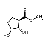 CAS#: 63358-34-9, Methyl (1R,2S,3R)-2,3-Dihydroxycyclopentanecarboxylate
