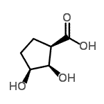 CAS#: 63358-36-1, (1R,2R,3S)-2,3-Dihydroxycyclopentanecarboxylic Acid