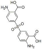 CAS 登录号：6338-59-6， 2-氨基-5-(4-氨基-3-羧基-苯基)磺酰基-苯甲酸