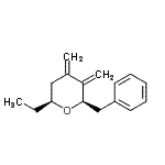 CAS#: 634154-36-2, (2R,6S)-2-Benzyl-6-ethyl-3,4-bis(methylene)tetrahydro-2H-pyran