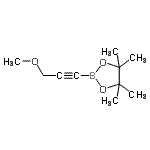 CAS 登录号：634196-63-7， 2-(3-甲氧基-1-丙炔-1-基)-4,4,5,5-四甲基-1,3,2-二氧硼戊环