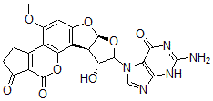 CAS 登录号：63425-04-7， 2,3-二氢-2-(N(7)-脒基)-3-羟基黄曲霉毒素 B1