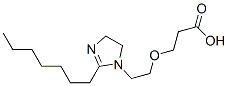 CAS 登录号：63451-23-0， 3-[2-(2-庚基-4,5-二氢-1H-咪唑-1-基)乙氧基]丙酸