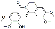 CAS 登录号:63490-92-6, (Z)-3,4-二氢-1-(2-羟基-3,4-二甲氧基苄亚基)-6,7-二甲氧基异喹啉-2(1H)-甲醛