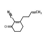 CAS 登录号：634929-03-6， 2-(3-丁烯-1-基)-6-氧代-1-环己烯-1-甲腈