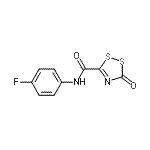 CAS#: 635293-22-0, N-(4-Fluorophenyl)-3-oxo-3H-1,2,4-dithiazole-5-carboxamide