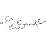 CAS#: 63560-88-3, N,N-Diethylethanaminium 3-[(4E)-4-[(2E,4Z)-4-(3-Ethyl-4-Oxo-2-Thioxo-1,3-Thiazolidin-5-Ylidene)-2-Buten-1-Ylidene]-1(4H)-Quinolinyl]-1-Propanesulfonate