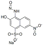 CAS 登录号:63589-21-9, 3-羟基-7-硝基-4-(亚硝基氨基)-1-萘磺酸钠盐