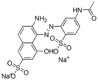 CAS 登录号：6360-05-0， 5-[(5-乙酰氨基-2-磺酸基苯基)偶氮]-6-氨基-4-羟基萘-2-磺酸二钠