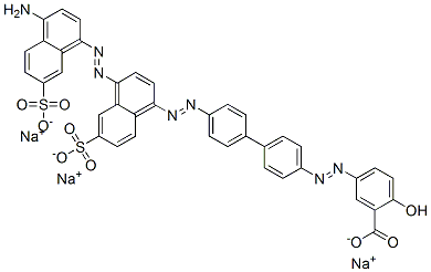 CAS#: 6360-29-8, Trisodium 5-[[4'-[[4-[(4-Amino-7-Sulphonato-1-Naphthyl)Azo]-6-Sulphonato-1-Naphthyl]Azo][1,1'-Biphenyl]-4-Yl]Azo]Salicylate