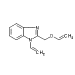 CAS 登录号：63634-48-0， 1-乙烯基-2-[(乙烯基氧基)甲基]-1H-苯并咪唑