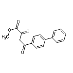 CAS 登录号：63656-27-9， 甲基4-(4-联苯基)-2,4-二氧代丁酸酯