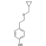 CAS 登录号：63659-16-5， 4-[2-(环丙基甲氧基)乙基]苯酚