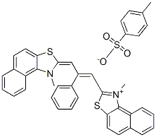 CAS#: 63665-81-6, 1-Methyl-2-[3-(1-Methylnaphtho[1,2-d]Thiazol-2(1H)-Ylidene)-2-Phenyl-1-Propenyl]Naphtho[1,2-d]Thiazolium Toluene-p-Sulphonate