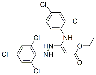 CAS 登录号：63665-92-9， 3-[(2,4-二氯苯基)氨基]-3-[2-(2,4,6-三氯苯基)肼基]丙烯酸乙酯