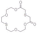 CAS 登录号：63689-65-6， 2,6-二氧代-4,13-二硫杂-18-冠醚-6