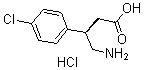 CAS 登录号：63701-55-3， (betaR)-beta-(氨基甲基)-4-氯-苯丙酸盐酸盐(1:1)