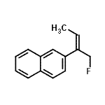 CAS#: 637041-35-1, 2-[(2E)-1-Fluoro-2-buten-2-yl]naphthalene