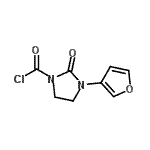 CAS 登录号：63707-01-7， 3-(3-呋喃基)-2-氧代-1-咪唑烷羰基氯化物