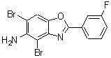 CAS 登录号：637302-87-5， 4,6-二溴-2-(3-氟苯基)-1,3-苯并恶唑-5-胺