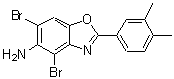 CAS 登录号：637302-96-6， 4,6-二溴-2-(3,4-二甲基苯基)-1,3-苯并恶唑-5-胺