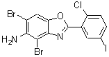 CAS#: 637303-17-4, 4,6-Dibromo-2-(2-chloro-5-iodophenyl)-1,3-benzoxazol-5-amine