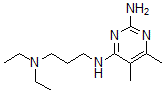 CAS 登录号：63731-93-1， 4-[Γ-(二乙基氨基)丙基氨基]-5,6-二甲基-2-嘧啶胺