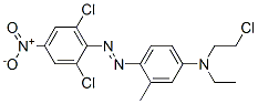 CAS 登录号：63741-10-6， N-(2-氯乙基)-4-[(2,6-二氯-4-硝基苯基)偶氮]-N-乙基间甲苯胺
