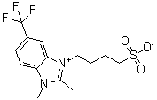 CAS 登录号：63815-69-0， 1,2-二甲基-3-(4-磺基丁基)-5-(三氟甲基)-1H-苯并咪唑鎓内盐