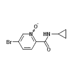CAS 登录号：638219-79-1， 5-溴-N-环丙基-2-吡啶甲酰胺1-氧化物