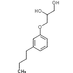CAS 登录号：63834-63-9， 3-(3-丁基苯氧基)-1,2-丙烷二醇