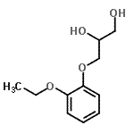 CAS 登录号：63834-83-3， 3-(2-乙氧基苯氧基)-1,2-丙烷二醇