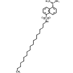 CAS 登录号：63839-19-0， 5-(二甲基氨基)-N-十八烷基-1-萘磺酰胺