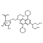 CAS#: 63912-02-7, 6-[2-[[2-[bis(2-hydroxyethyl)amino]-4,8-bis(1-piperidyl)pyrimido[5,4-d]pyrimidin-6-yl]-(2-hydroxyethyl)amino]ethoxy]-3,4,5-trihydroxy-tetrahydropyran-2-carboxylic acid